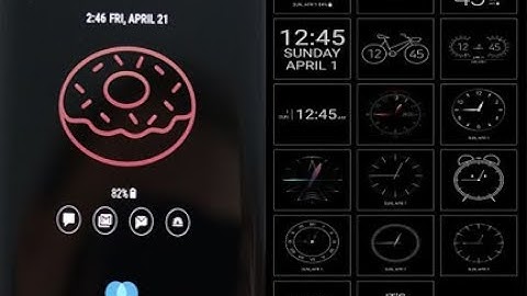 How To Display time on lock screen Samsung | always on display time On all samsung devices