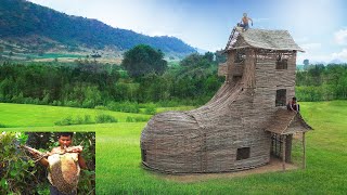 Build a great ancient house, fashion shoes made of wood​ 100%