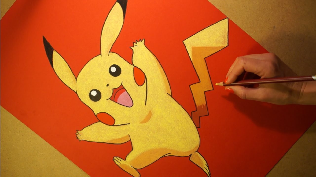 Drawing Pikachu Pokemon Soft Pastel