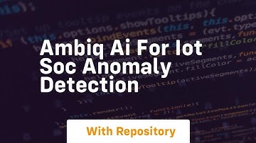 ambiq ai for iot soc anomaly detection