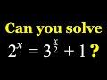 Solving a Non-standard Exponential Equation