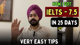How i Got Band 7.5 in Just 25 Days #ielts #youtube