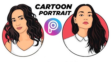 Cara Edit Vector Art | Cartoon Portrait Logo - Picsart Tutorial