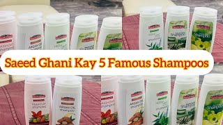 Saeed ghani Shampoos Review/ Five most effective shampoos/ @bellethebeauty