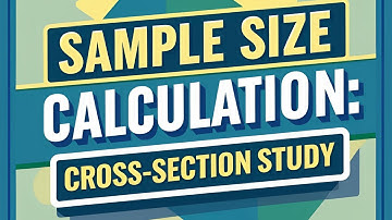 How To Calculate Sample Size Cross Section Descriptive Study