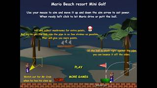 Mario Beach Resort Mini Golf Game screenshot 3