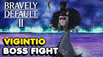 Bravely Default 2 - Vigintio Boss Fight (Hard Difficulty)