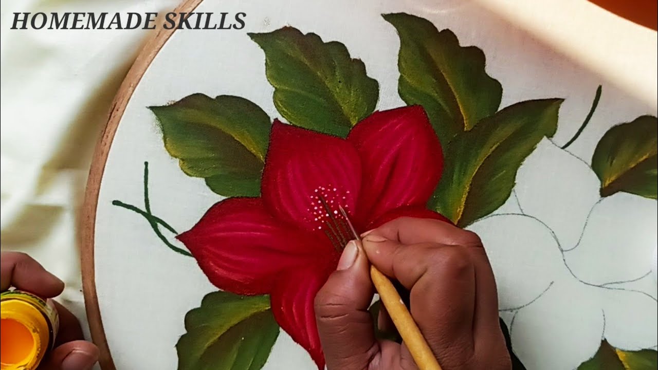 New Pillow Cover Painting DesignTakiya Painting DesignFlower Painting