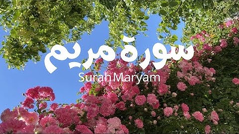 سورة مريم كاملة - ياسر الدوسري 