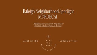 Downtown Raleigh Neighborhood Tour - Mordecai