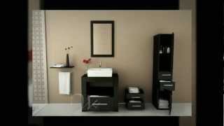 31.5 Libra Small Single Vessel Sink Modern Bathroom Vanity Cabinet Set