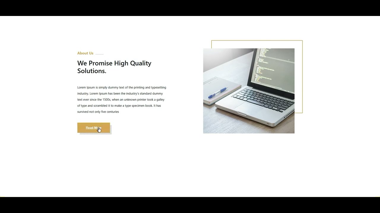 Responsive About Us Page with HTML and CSS - YouTube
