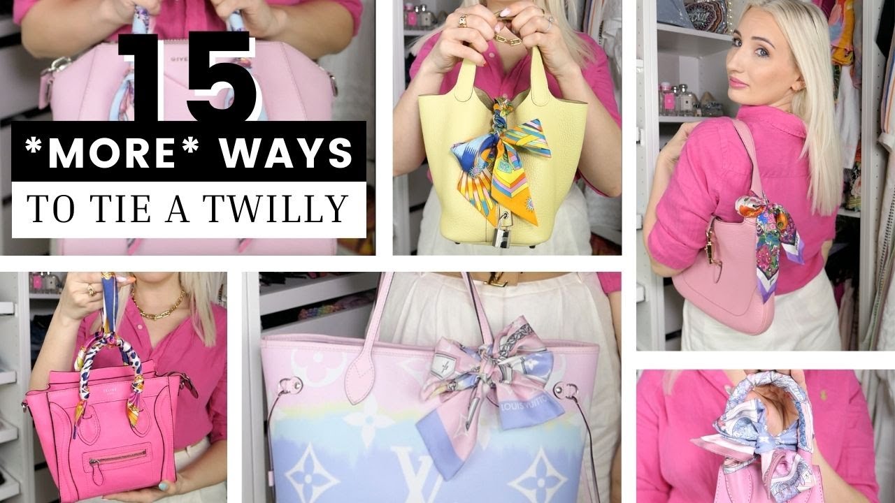 9 Ways To Tie A Silk Scarf | COLOR By K | Scarf on bag, Small silk scarf,  Silk scarf style