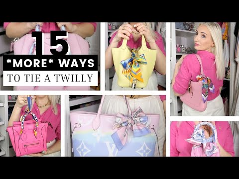 Serao Dalat - How to tie a Twilly on your bag handle? Follow these simple  steps: 1) Spread the Twilly fabric out to make it flat and remove wrinkles.  2) Fold the