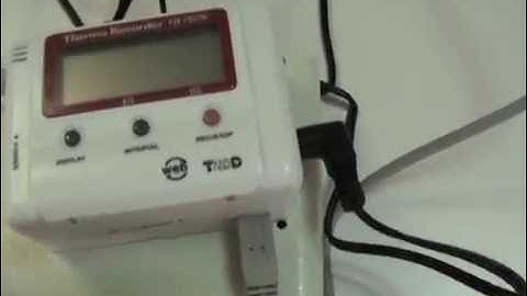 step 2 connect the  TandD recorder  Temperature monitoring system