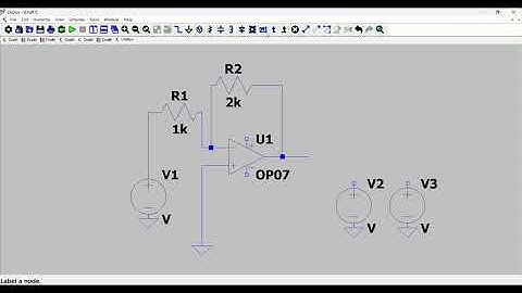 Inverting Op-Amp (OP07) Design & Simulation in LTspice