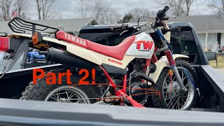 Part 2 of 1987 Yamaha TW 200 no start issue.