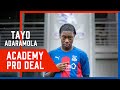 Tayo signs first professional contract  tayo adaramola