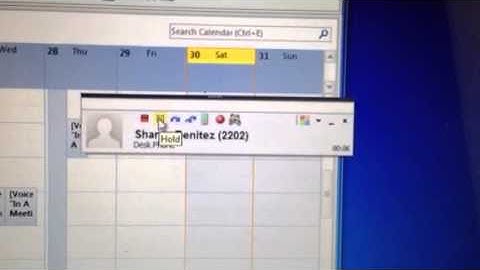 Cisco - How to transfer a call using the Outlook Client on Cisco IPFX Phone System