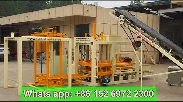 QT4-18 Automatic brick machinery, concrete block making production plant