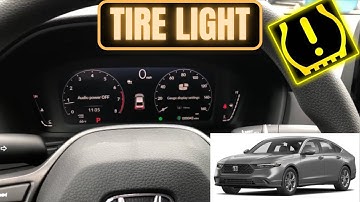 2023 Honda Accord Tire Light Reset
