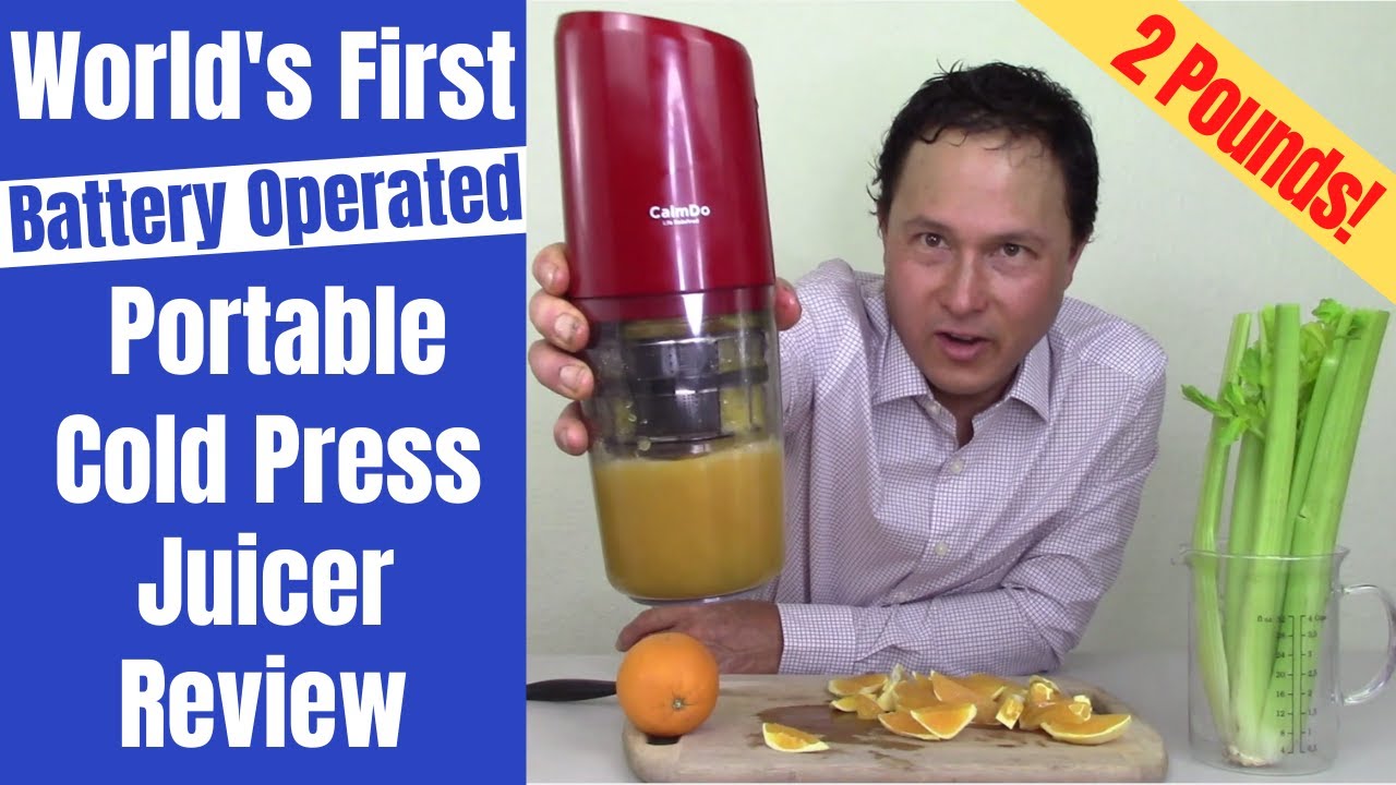 World's First Battery Operated Portable Cold Pressed Slow Juicer