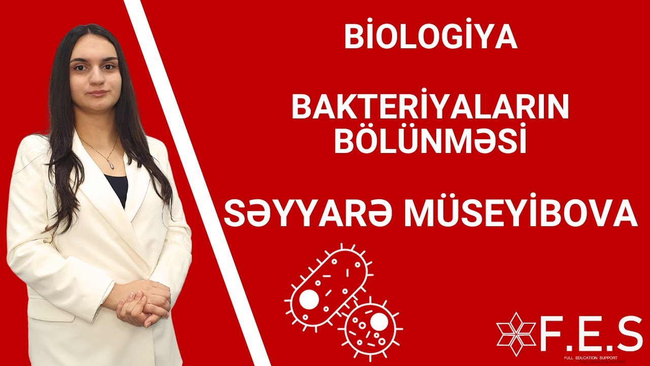 BİOLOGİYA | BAKTERİYALARIN BÖLÜNMƏSİNƏ AİD MƏSƏLƏ | SƏYYARƏ MÜSEYİBOVA | FES ACADEMY