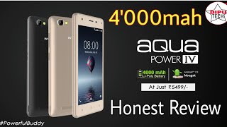 Intex Aqua Power IV With 4000mAh Battery, 4G VoLTE Support Launched at Rs. 5,499 intex aqua power 4