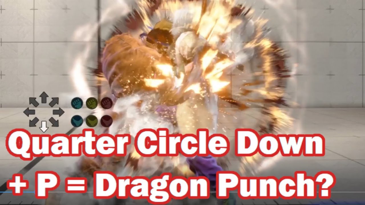 Quarter Circle Down + P = Dragon Punch? Ryu DP