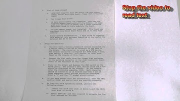 Letter instructions sent with  MITS 8800