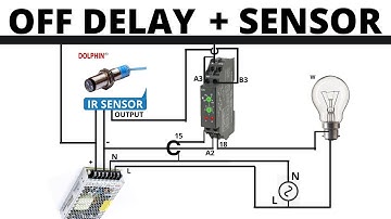 Sensor Connection with OFF-Delay Timer for Automation II OFF Delay Timer wiring