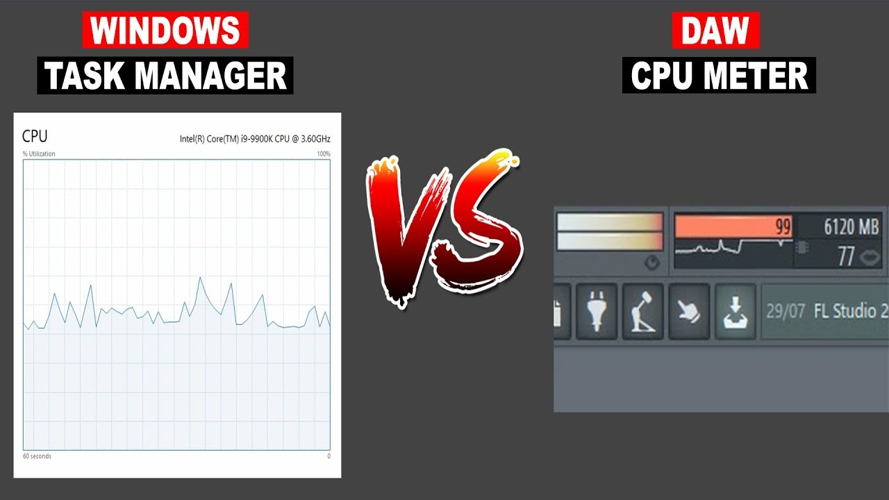 Why Don't my DAW CPU Meter And Windows Task Manager Agree? - YouTube
