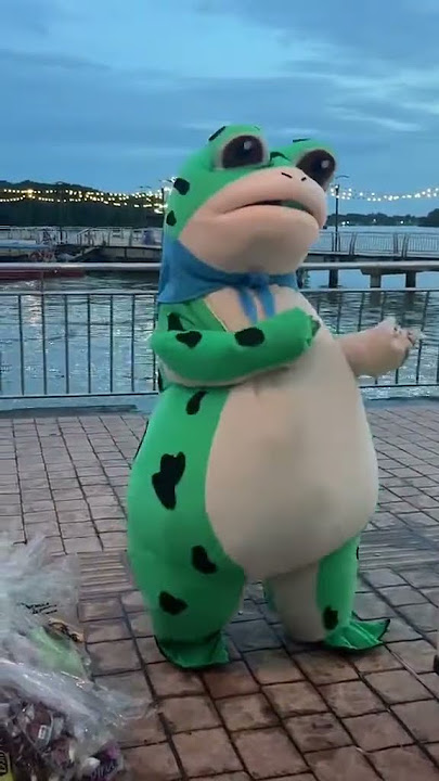 lawak nya lah katak hijau ni saya beli satu ye anak awak warna pink