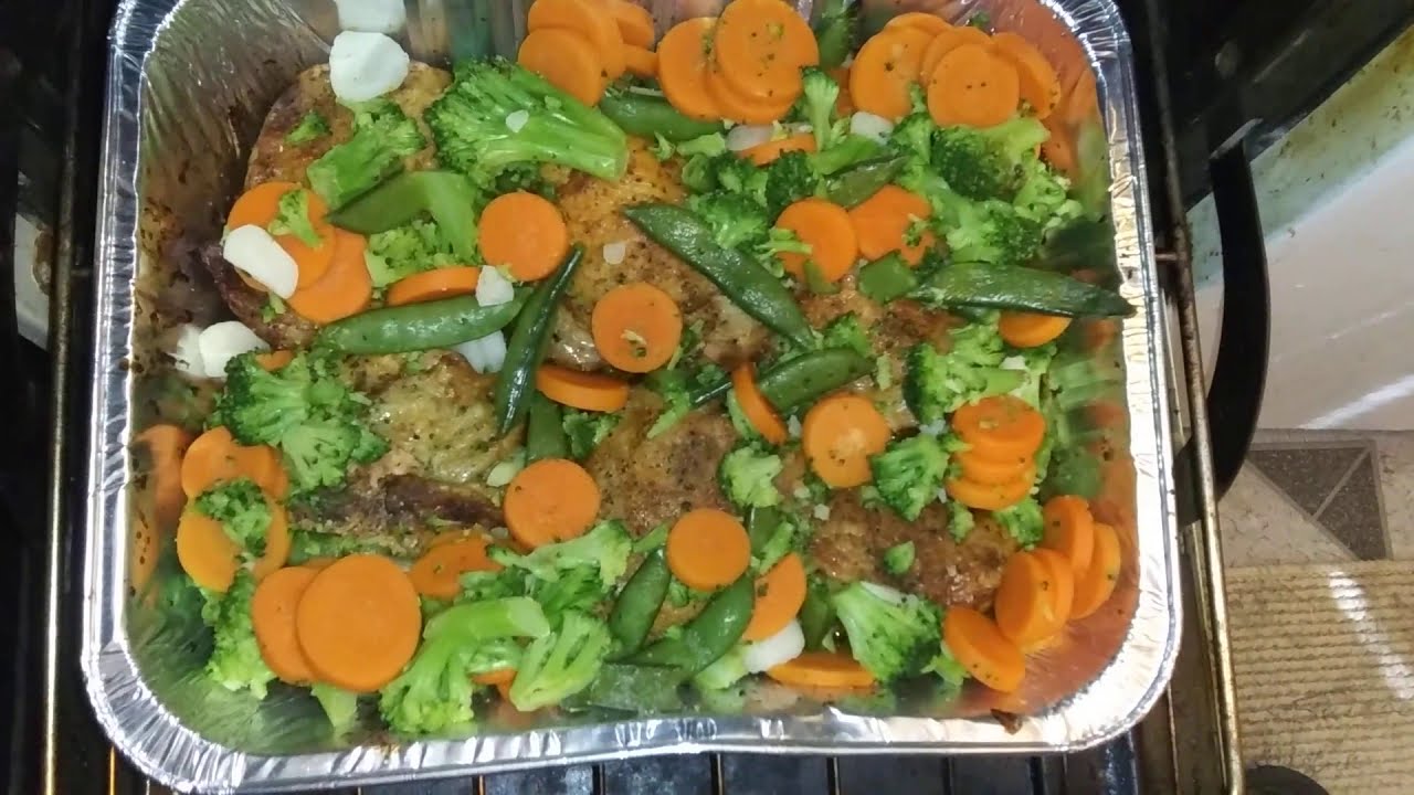 Baked Chicken Thighs with Veggies & Yellow Rice. YouTube
