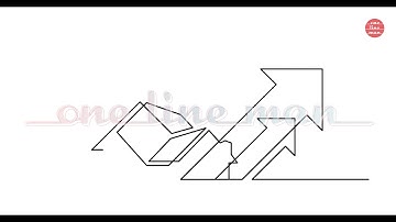 One Line Drawings: Symbols and Concepts. Continuous line vector art animated as self-drawing line.