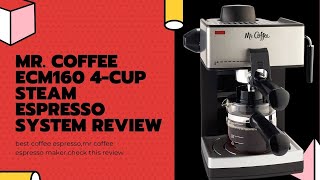 Best Mr  Coffee 4 Cup Steam Espresso System with Milk Frother in a cheap price.