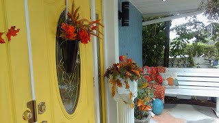 A SMALL TOUCH Of FALL 🍁 IN MY FRONT PORCH #orangefall23