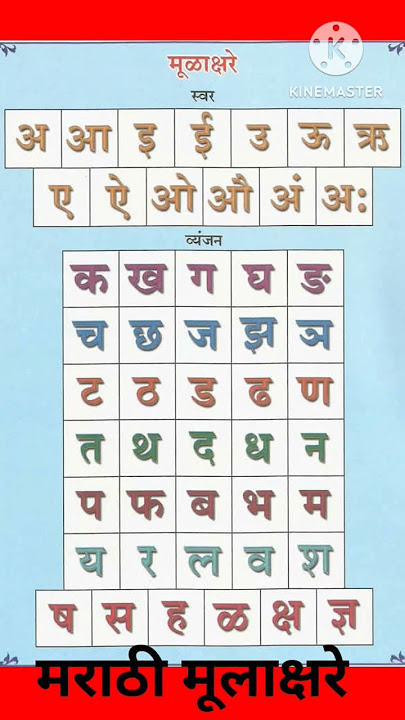#मराठी मूलाक्षरे #marathi mulakshare #joo joo tv