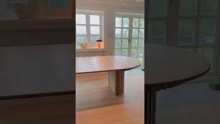Expandable dining table by @hakkespettendesign #dining #diningtable #furniture #furnituredesign