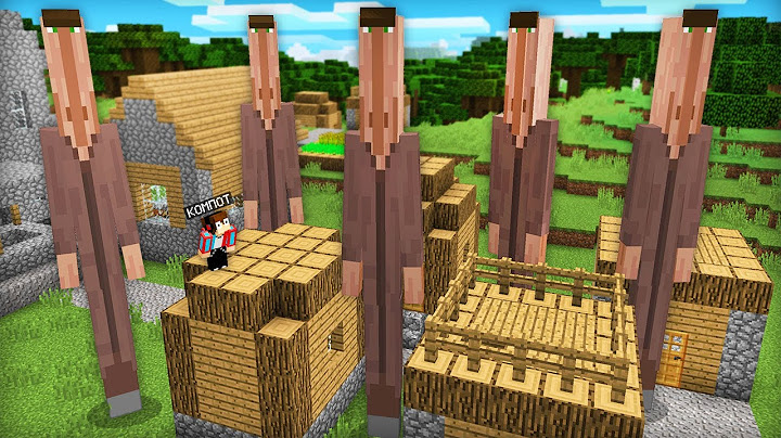 САМЫЕ ВЫСОКИЕ ЖИТЕЛИ ПЕРЕЕХАЛИ В НАШУ ДЕРЕВНЮ В МАЙНКРАФТ | Компот Minecraft