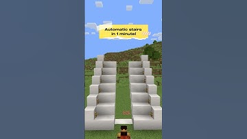 Automatic stairs in Minecraft in 1 minute! #minecraftshorts
