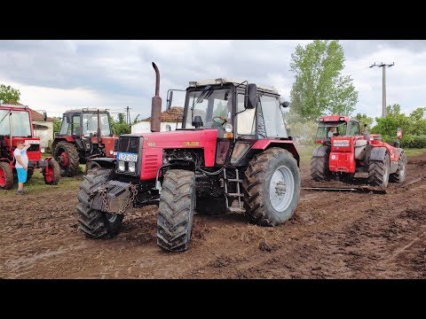 Belarus 1221 tractor pulling failed, Case puma 150 pulling failed 2019