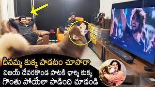 Charmy Kaur Pet Dog Reaction To Vijay Devarakonda Liger Movie Song | Puri Jagannadh | News Buzz