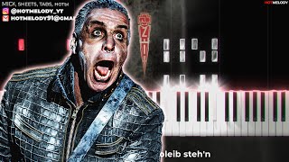 Rammstein Zeit piano instrumental cover, lyrics