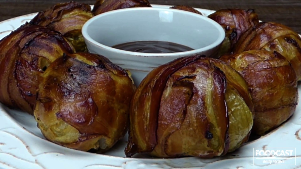 onion bombs wrapped in bacon youtube