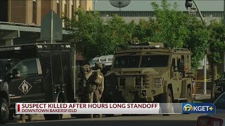 Suspect killed after hours long standoff