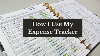 How I Use My Expense Tracker In My Budget Planner