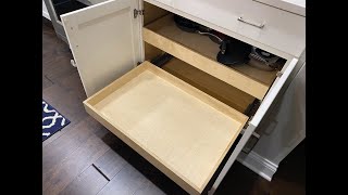 Installing Kitchen Cabinet PullOut Drawers