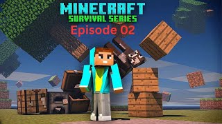 Minecraft survival second day guide Hardcore gameplay speedrun start farming get coals Episode 02