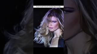 the timeless iconic Supermodel Claudia Schiffer Now vs 90s #fashion #runway #supermodel #model #90s